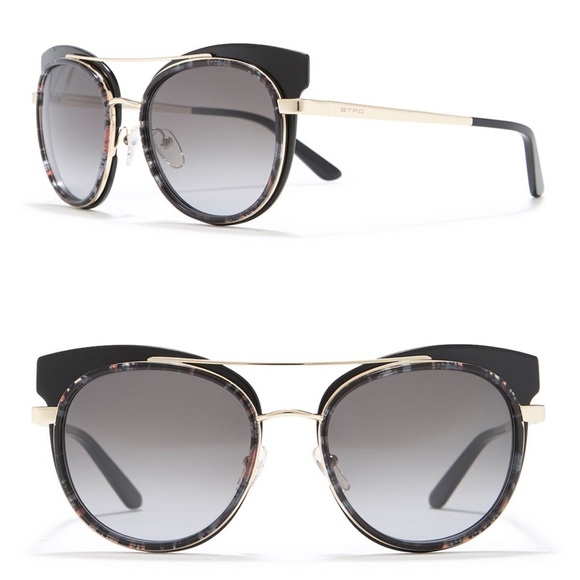 NWT ETRO Oversized Black & Paisley Sunglasses - Picture 3 of 9